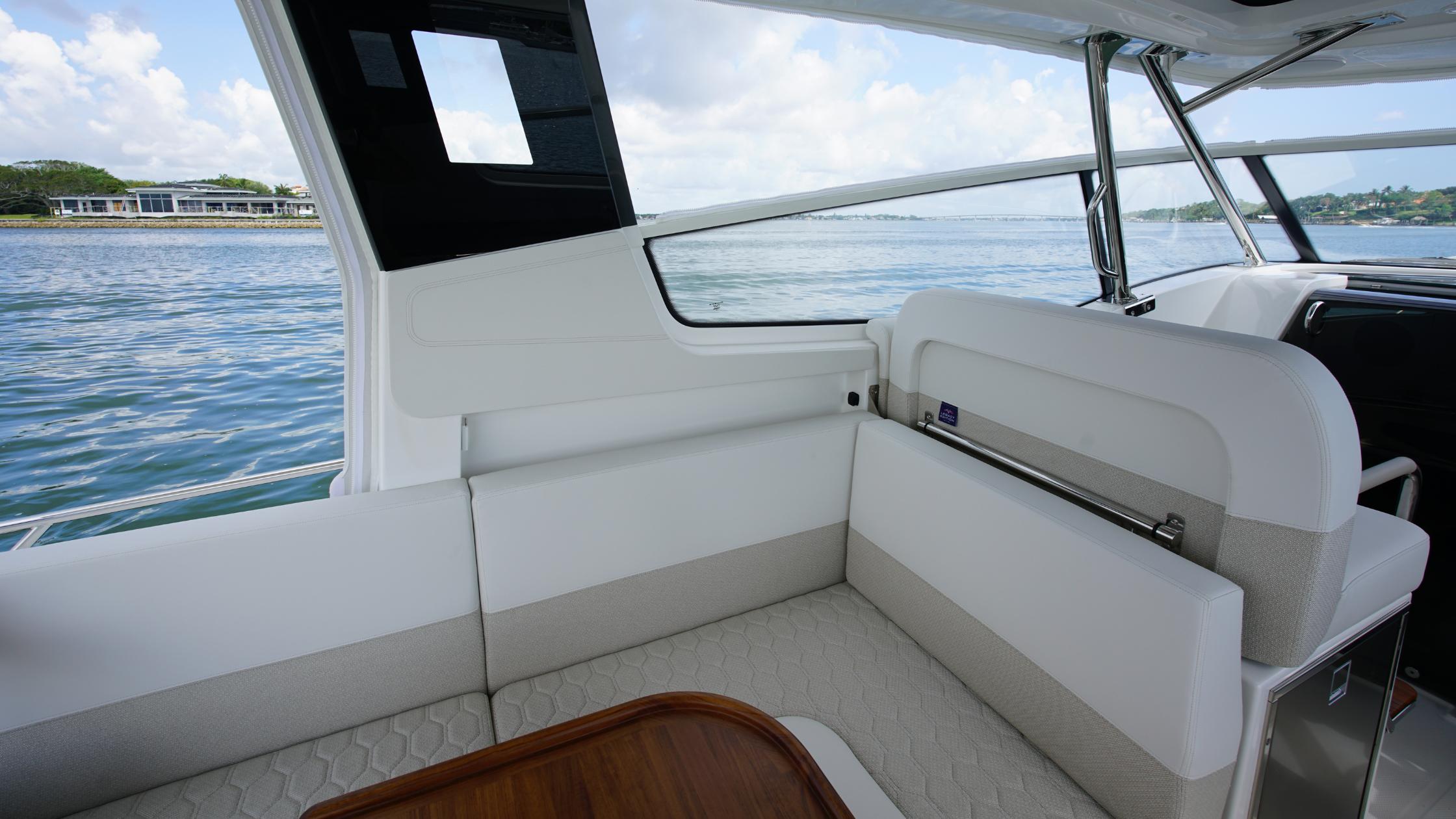 Nimbus-Weekender 11 #60 2025-In-Stock 2025 Nimbus W11 #60 FL-US-Luxurious interior of 2025 Nimbus Weekender 11 #60 yacht with scenic water view.-9829239 | Thumbnail