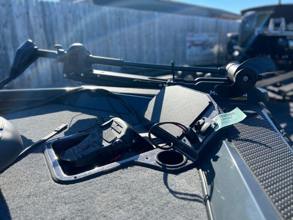2023 Ranger RT198P boat dashboard with fishing equipment and controls.