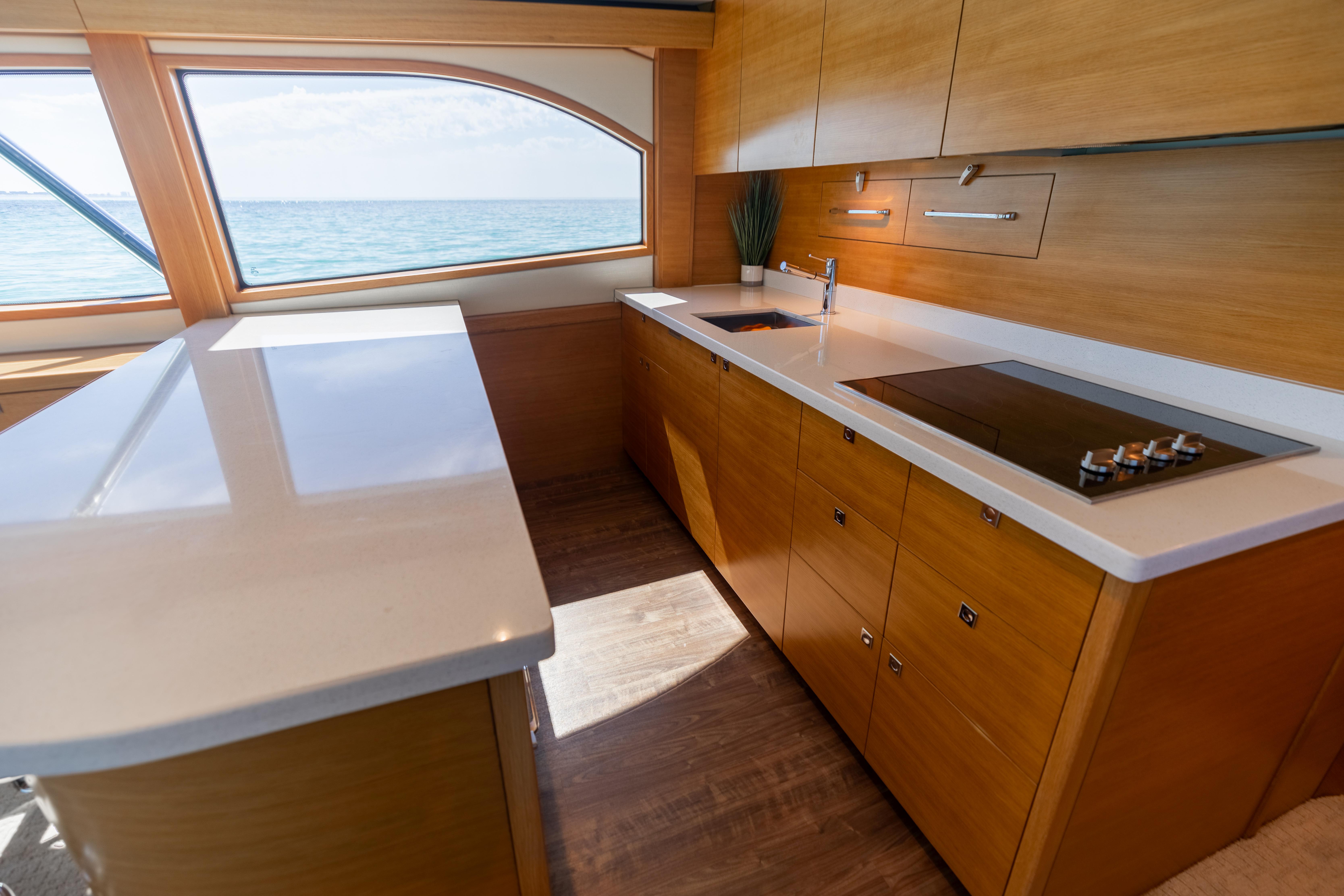 2016 Hatteras GT60  KNOT ON CALL  Galley