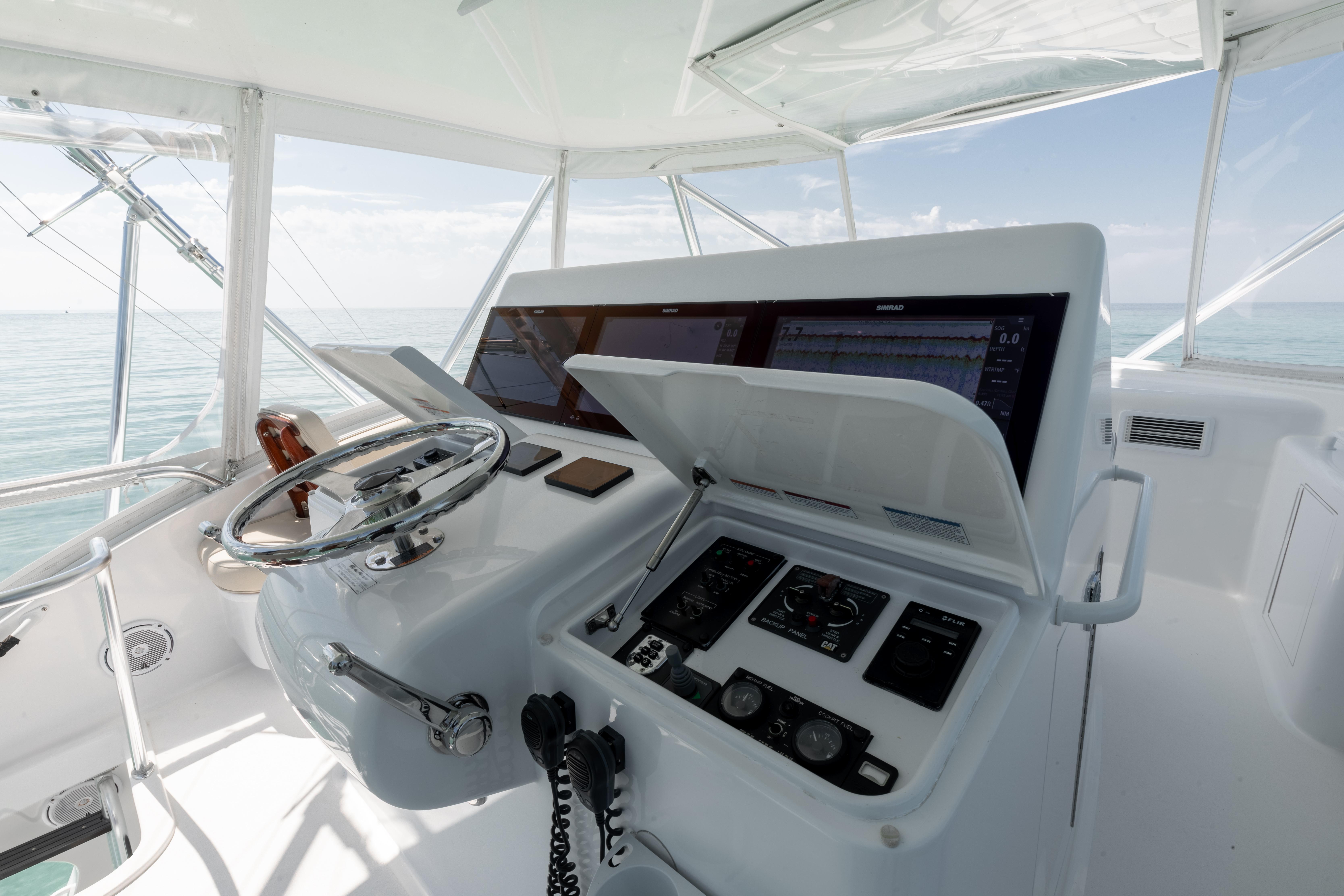 2016 Hatteras GT60  KNOT ON CALL  Helm 1