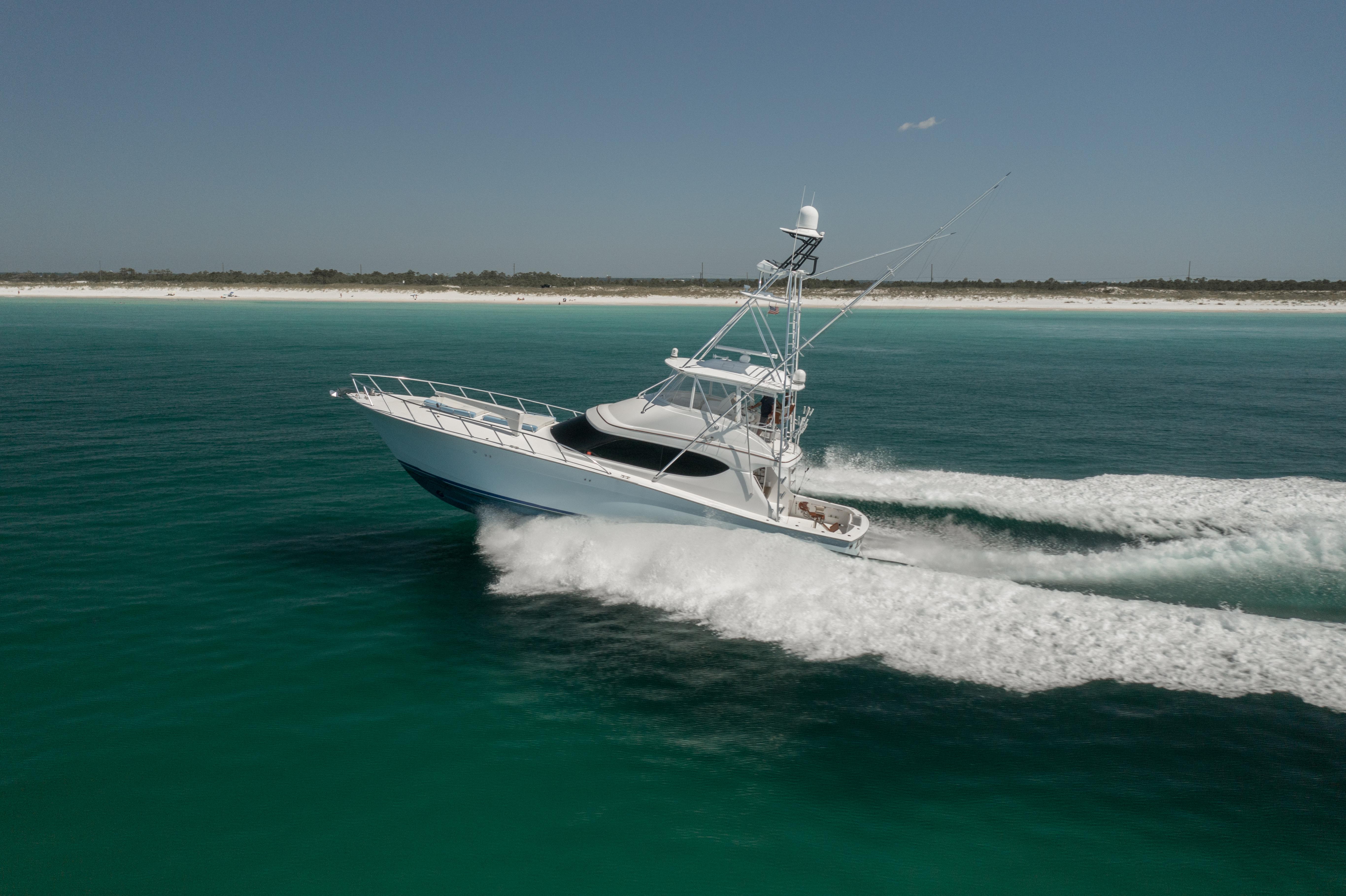 2016 Hatteras GT60  KNOT ON CALL  Port Side 1