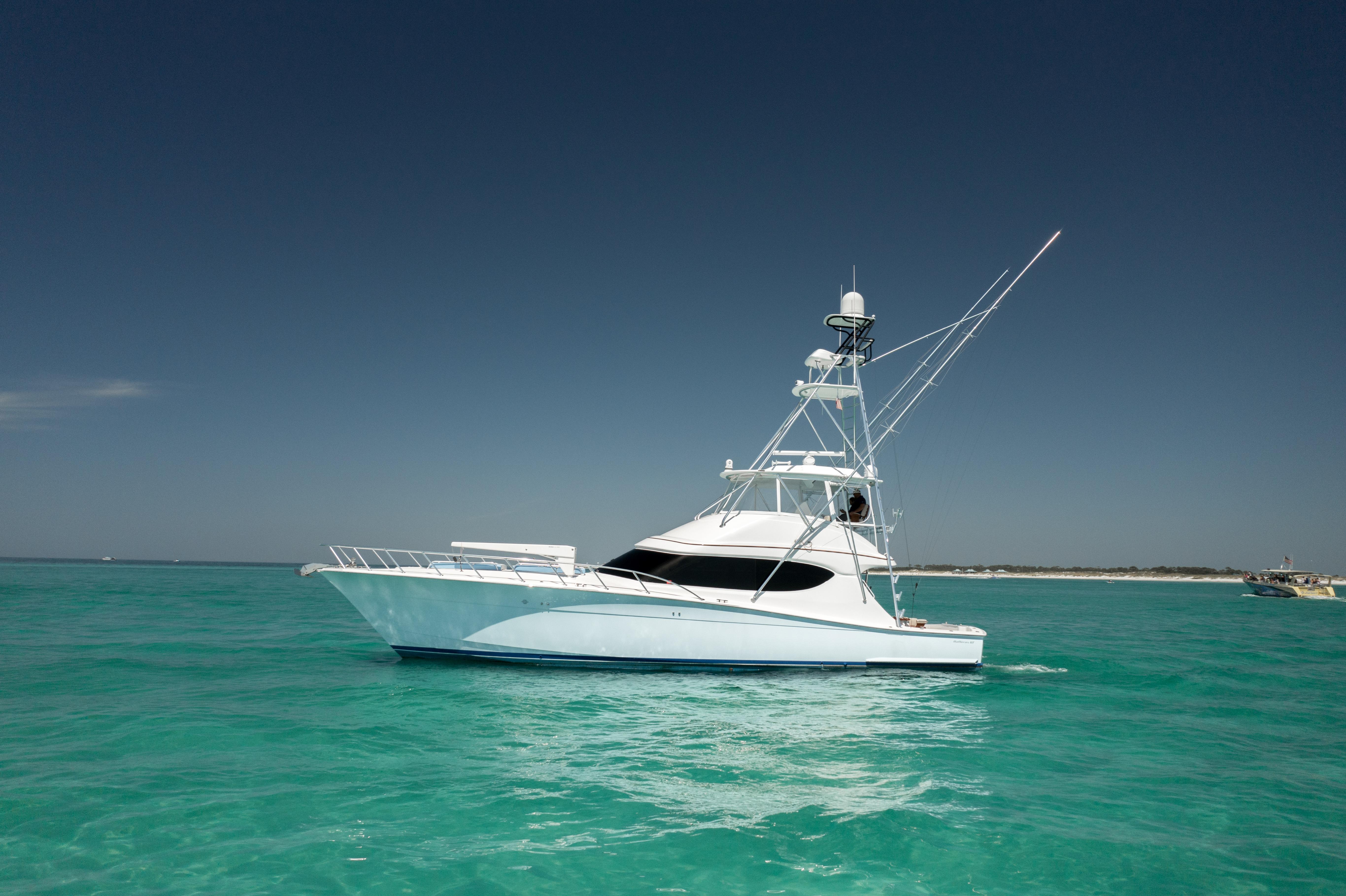2016 Hatteras GT60  KNOT ON CALL  Port Side