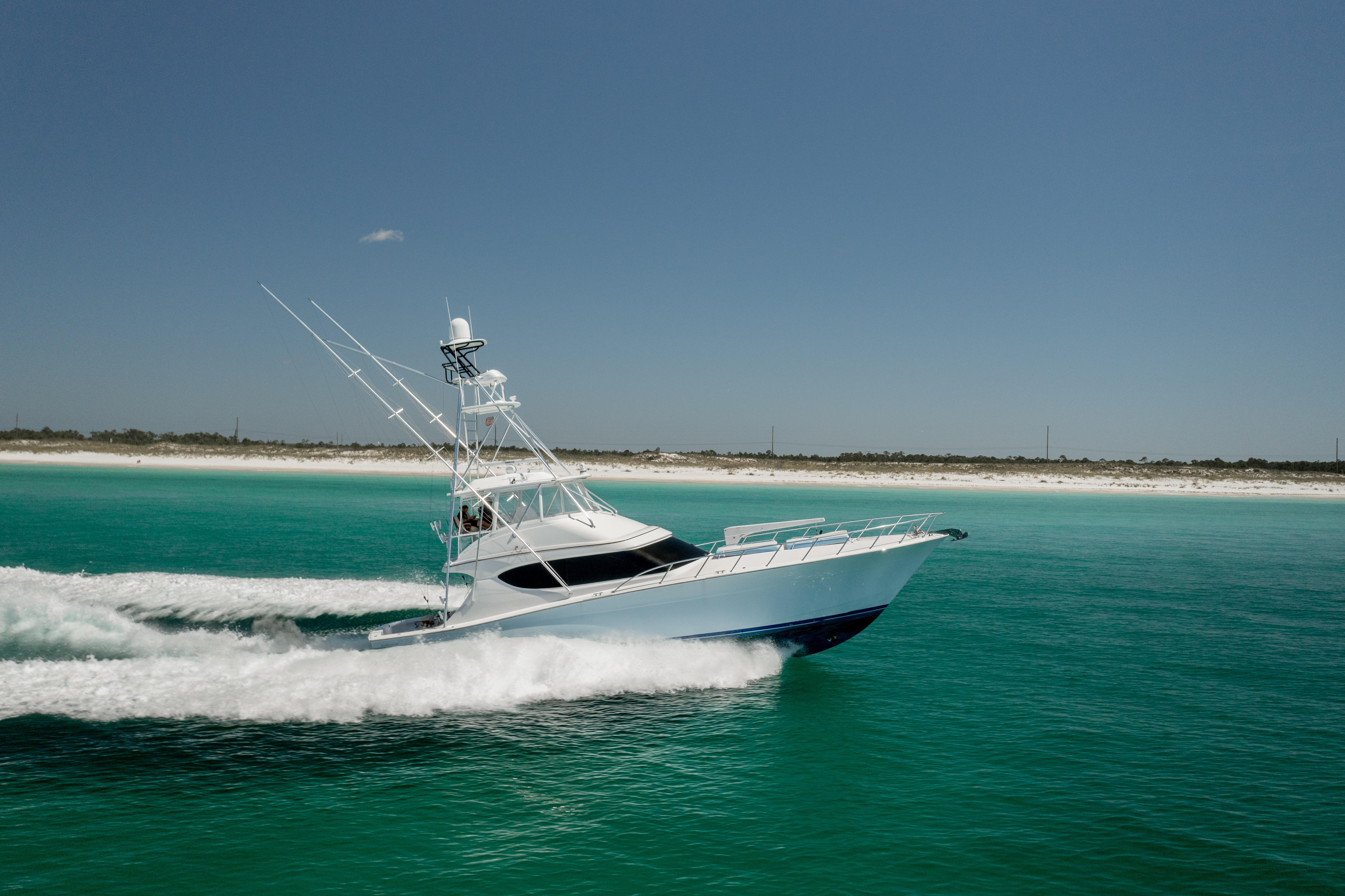 2016 Hatteras GT60  KNOT ON CALL  STBD Side