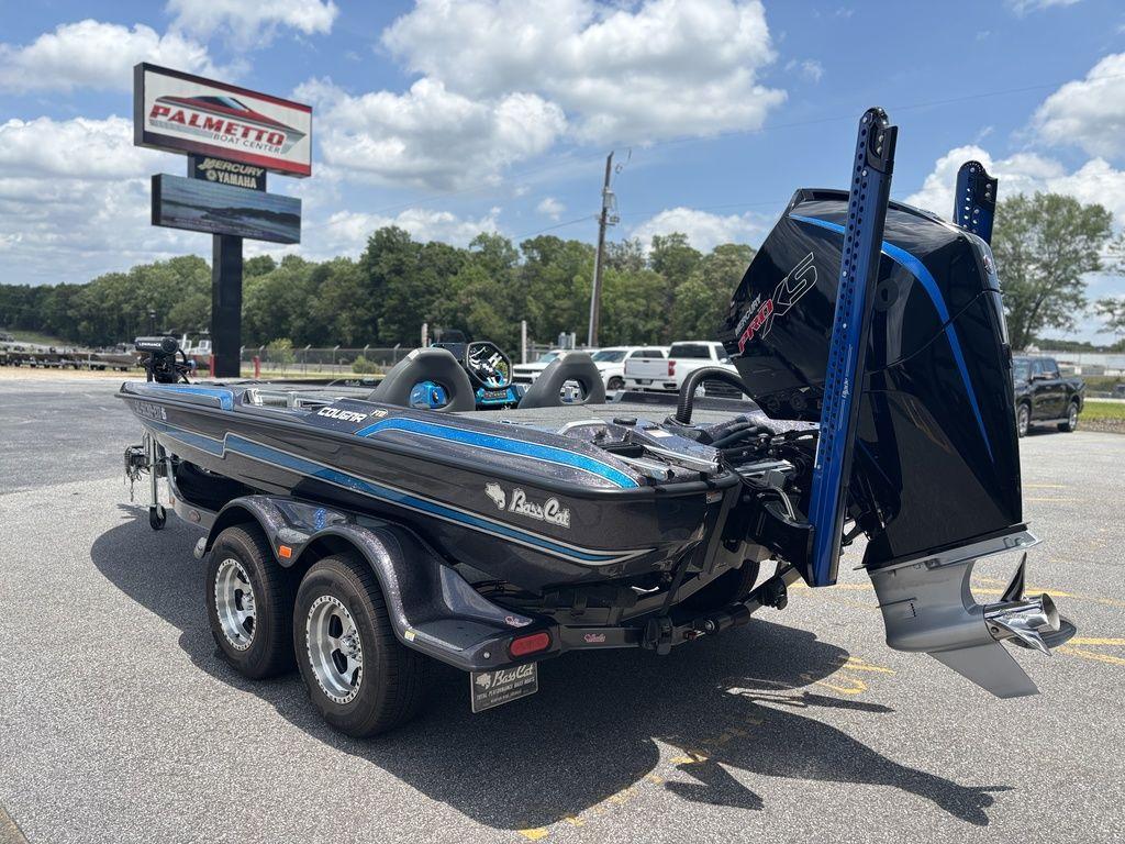 2023 Bass Cat Cougar FTD boat with powerful engine at Palmetto Boat Center.