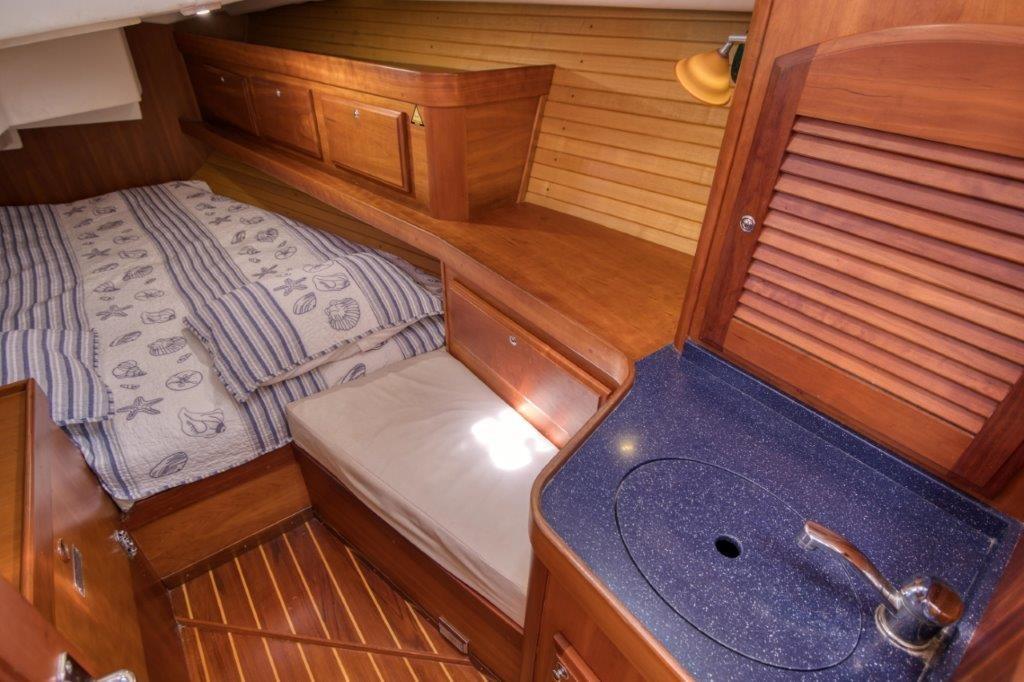 Aft stateroom with sink