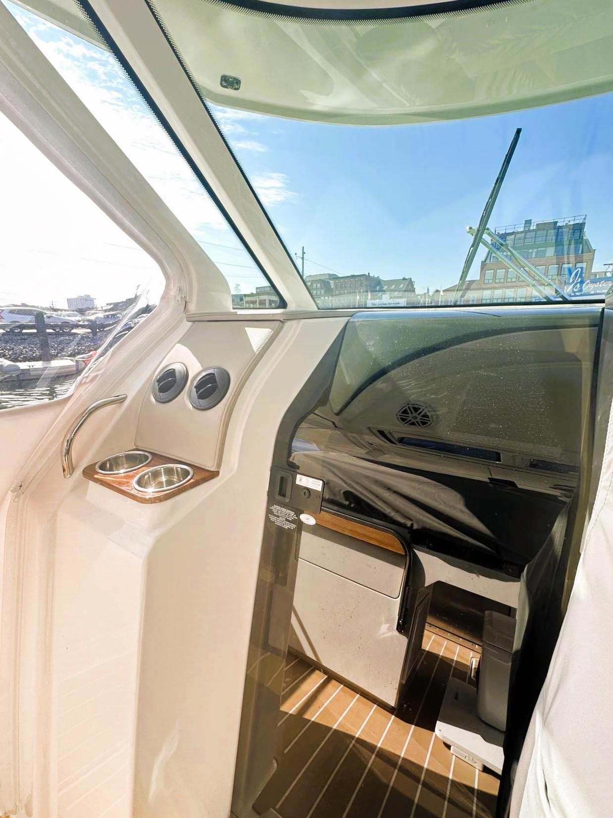 2024 Tiara Yachts 43 LS interior with modern design and sleek finishes.