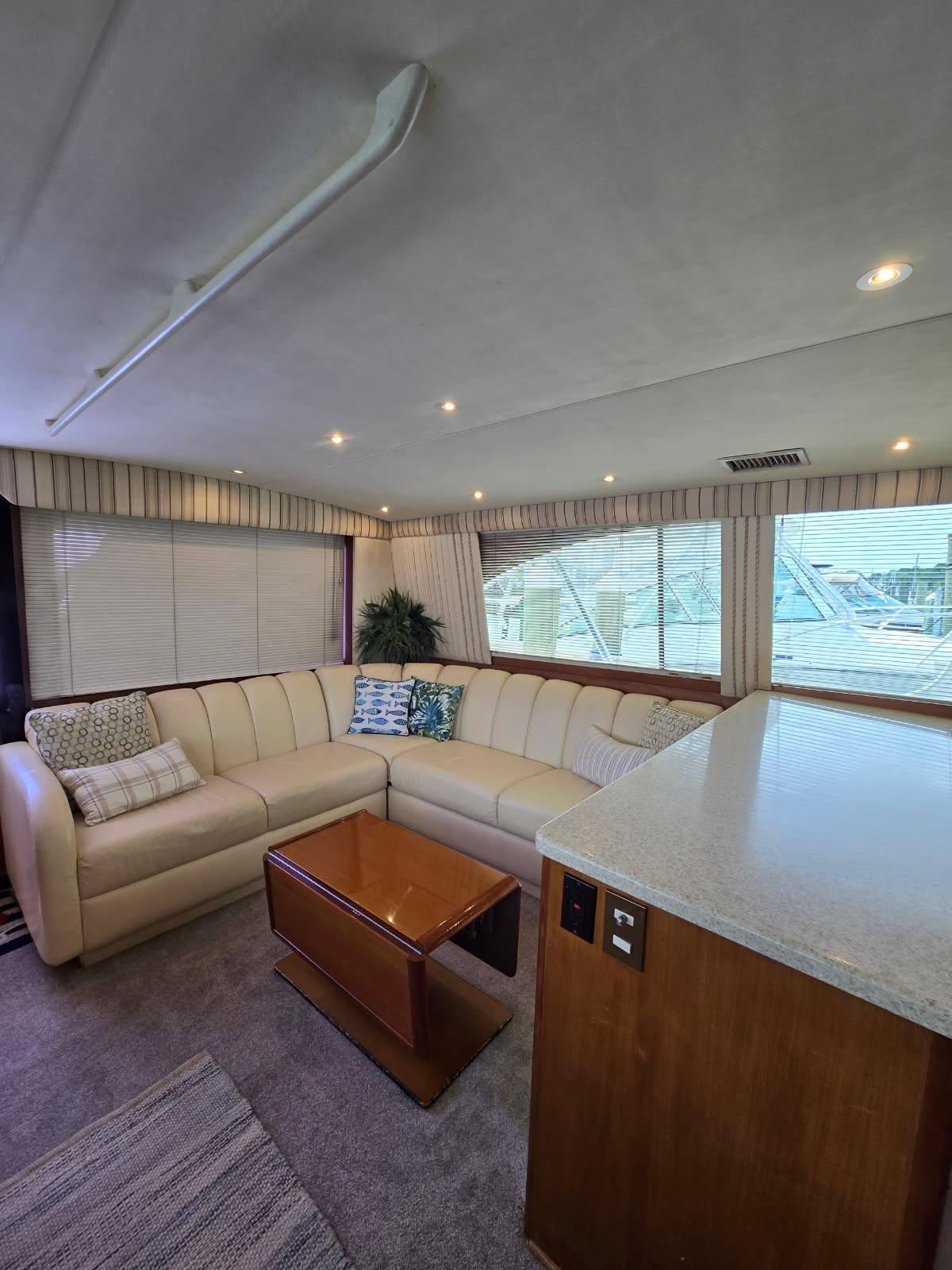 Ocean Yachts-48 Super Sport 1999 -VA-US-Luxurious interior of 1999 Ocean Yachts 48 Super Sport with plush seating and elegant decor.-9409411 | Thumbnail
