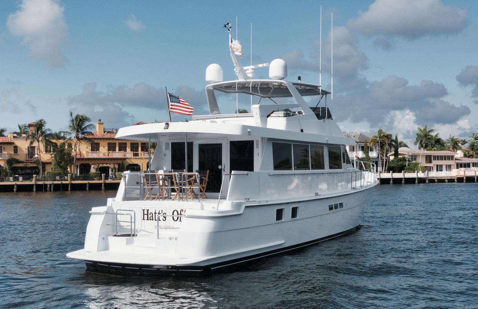 Hats Off Yacht for Sale 74 Hatteras Yachts Fort Lauderdale, FL