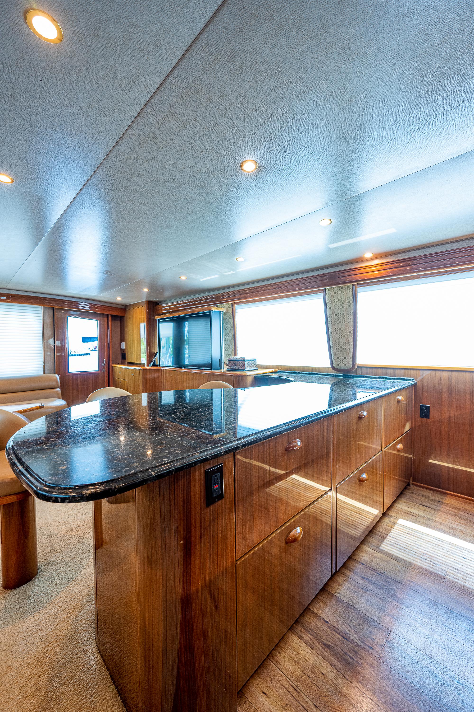 Viking 74 Convertible Reel Estate - Galley, Countertop, Drawers Below