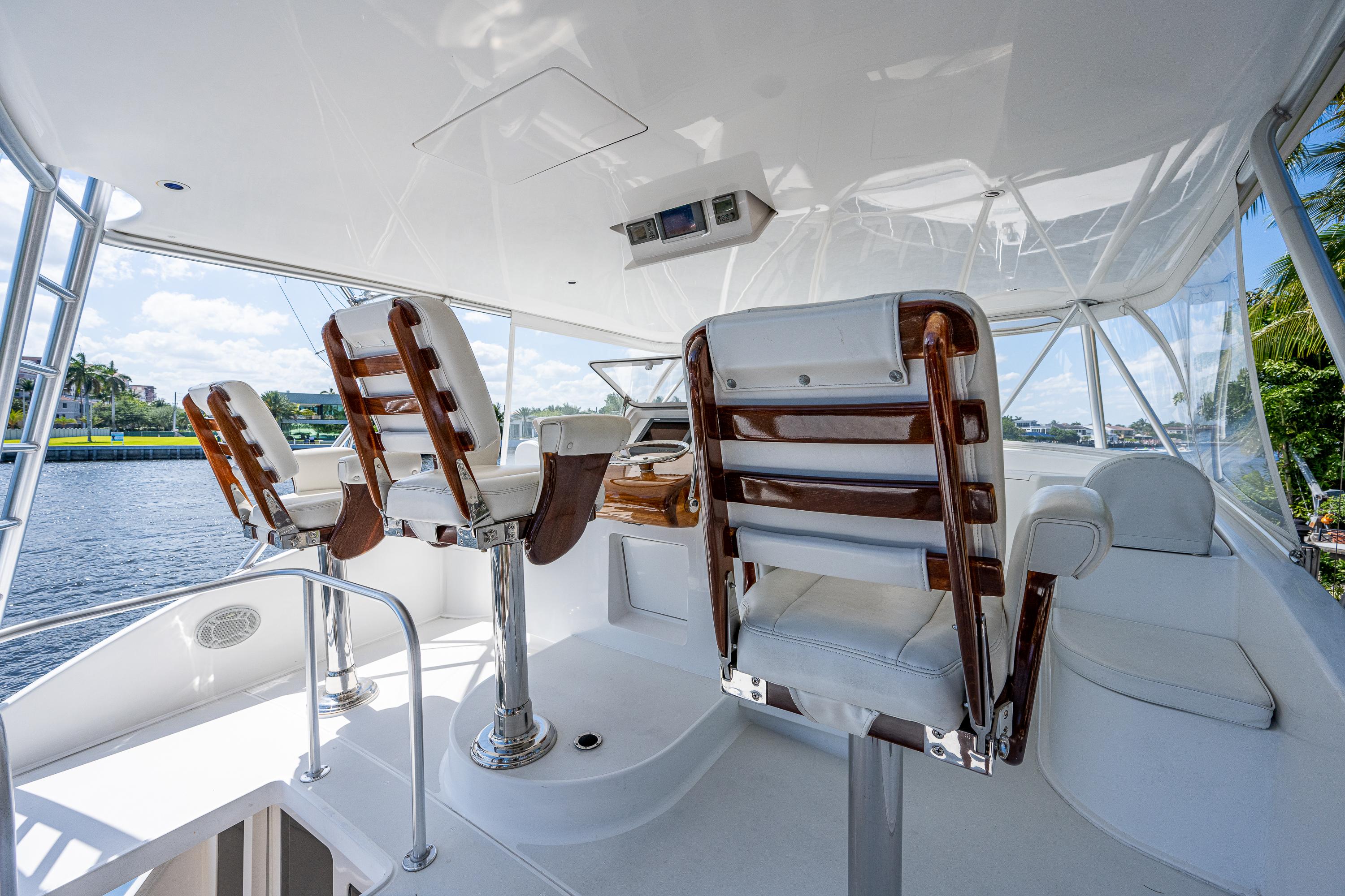 Viking 74 Convertible Reel Estate - Flybridge, 3 Helm Chairs