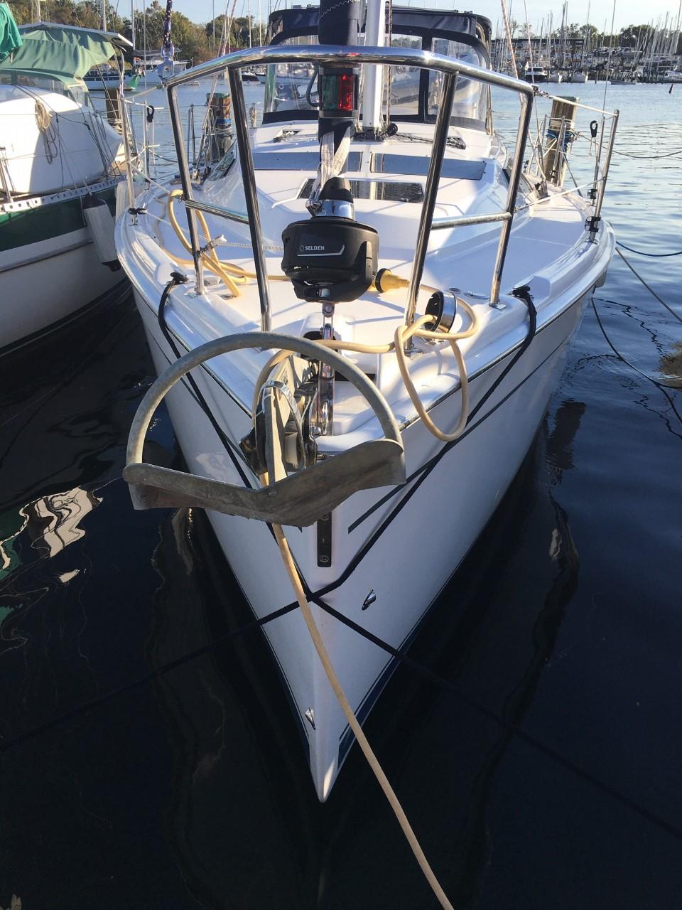Bow with Rocna Anchor