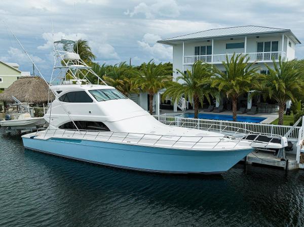 Bertram 63 JobSite - Profile on Dock