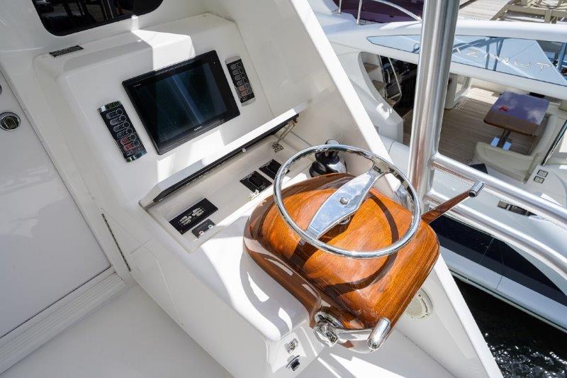 Viking 72 50 CALIBER - Enclosed Flybridge Aft Station Electronics