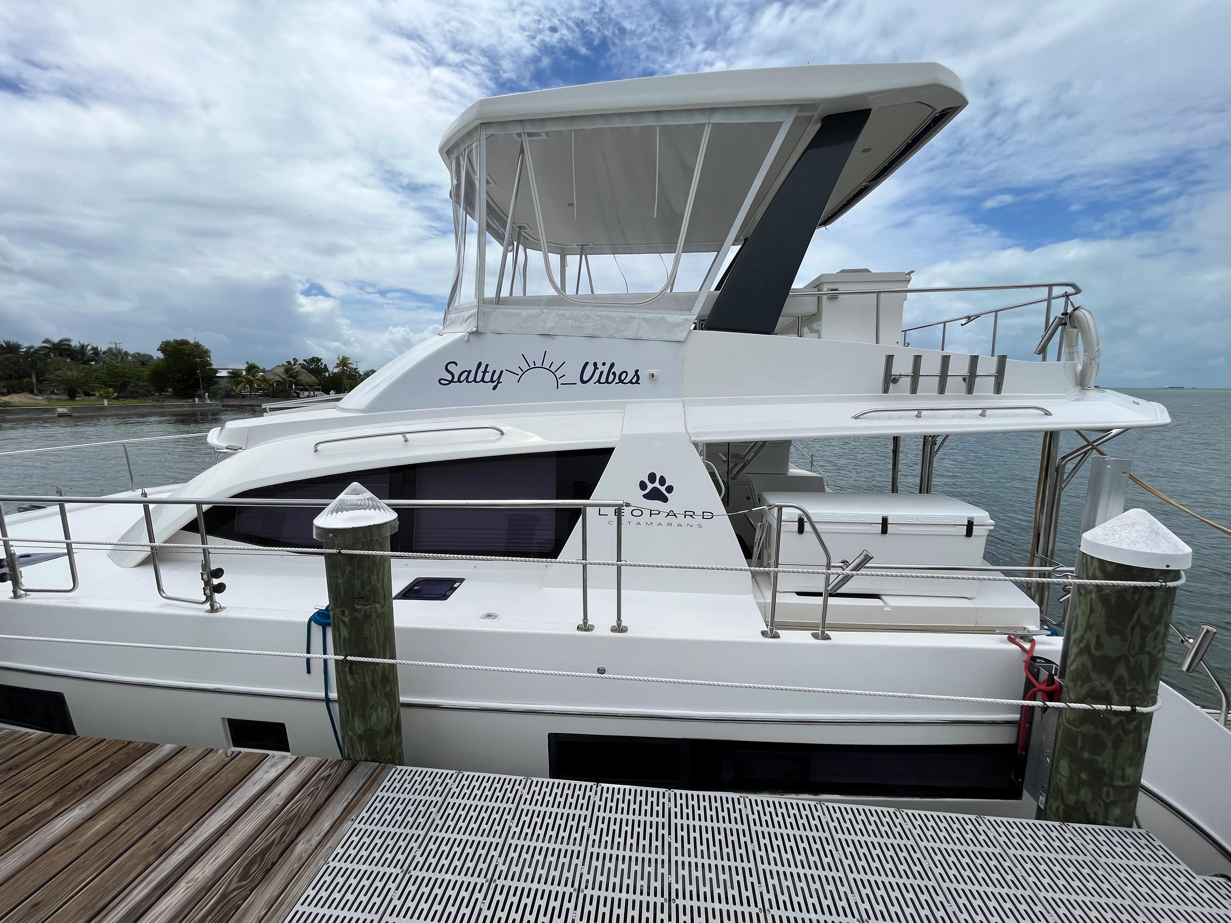 Leopard 43 Powercat Power Catamaran Salty Vibes for sale | Leopard ...