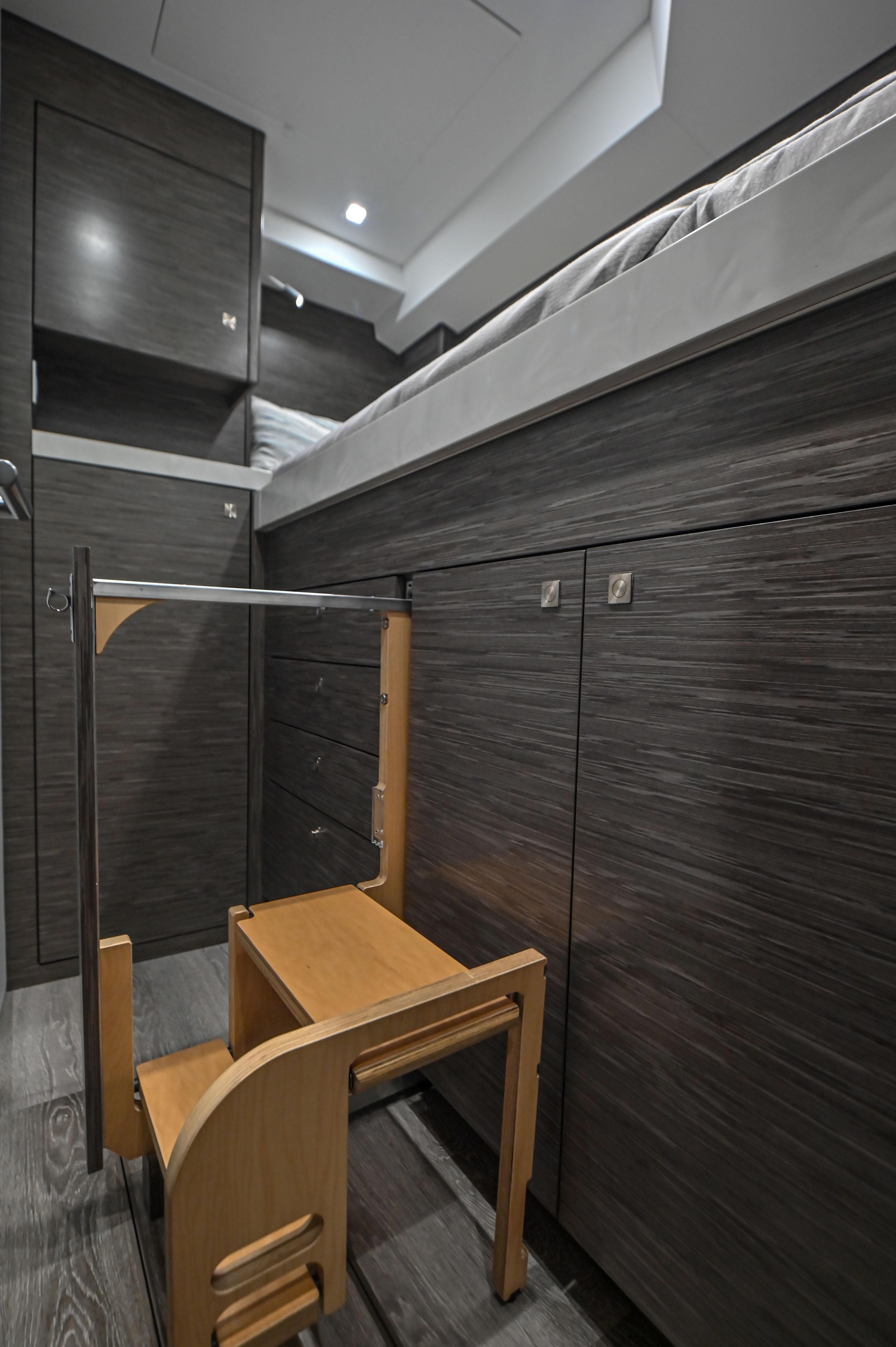 2021 Hatteras 65 GT - Fish Tank - Port Aft Bunk Stateroom