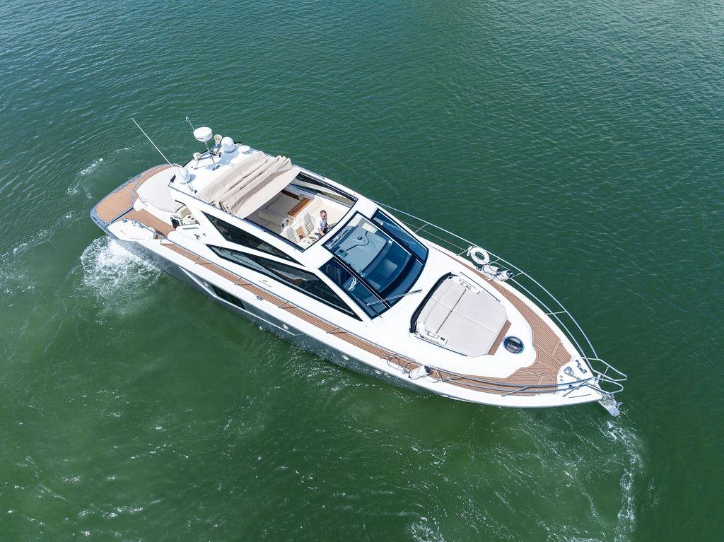 Cranchi-56 HT 2014-Minion FL-US-Luxury 2014 Cranchi 56 HT yacht cruising on open water.-9819548 | Thumbnail