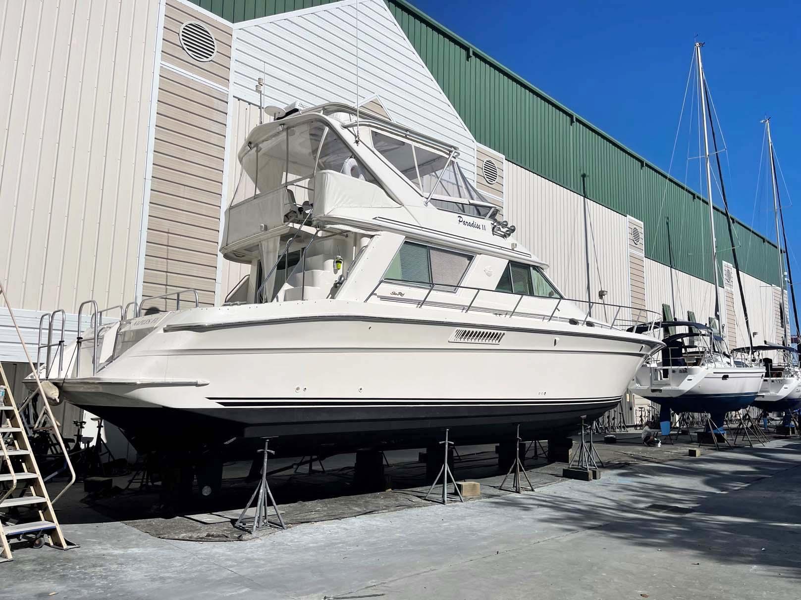 Starboard Side on the Hard