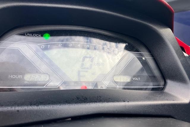Dashboard of 2019 Yamaha WaveRunner VX Limited showing speed and indicators.
