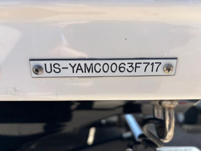 2017 Yamaha Boats SX190 hull identification number plate.