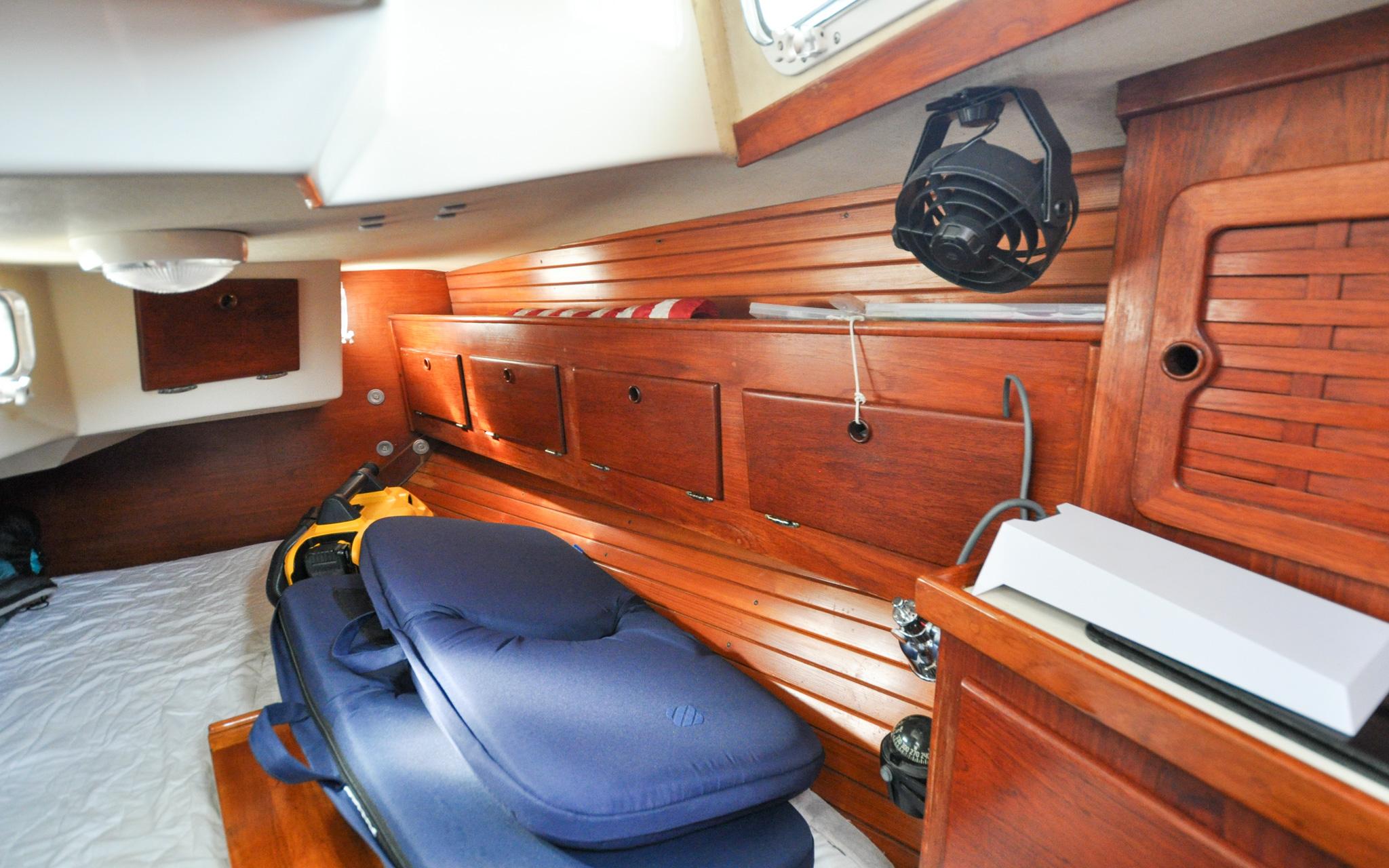 Milady Yacht Photos Pics Sabre 42 - Milady - Aft Cabin - Storage Outboard