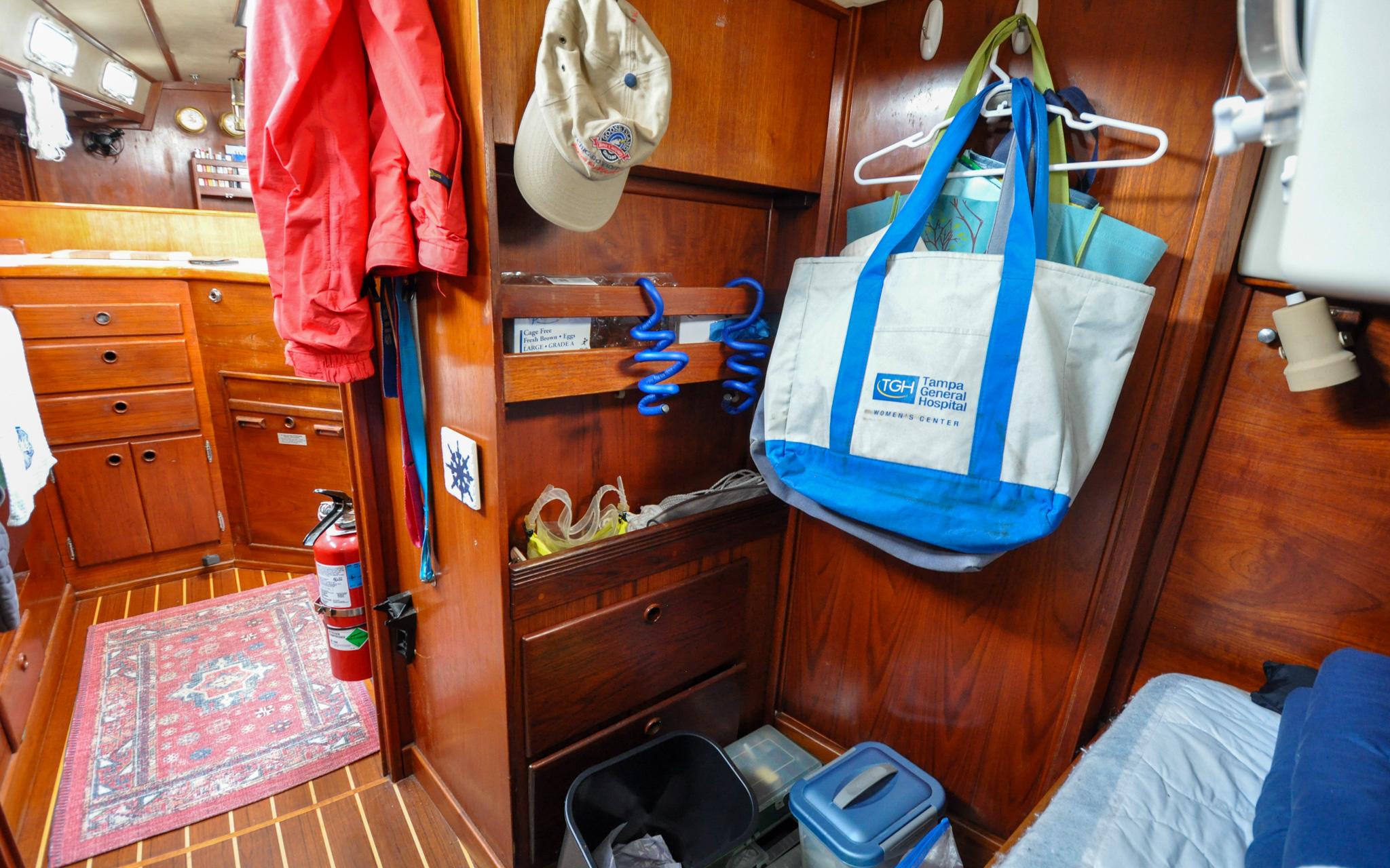 Milady Yacht Photos Pics Sabre 42 - Milady - Aft Cabin - Storage