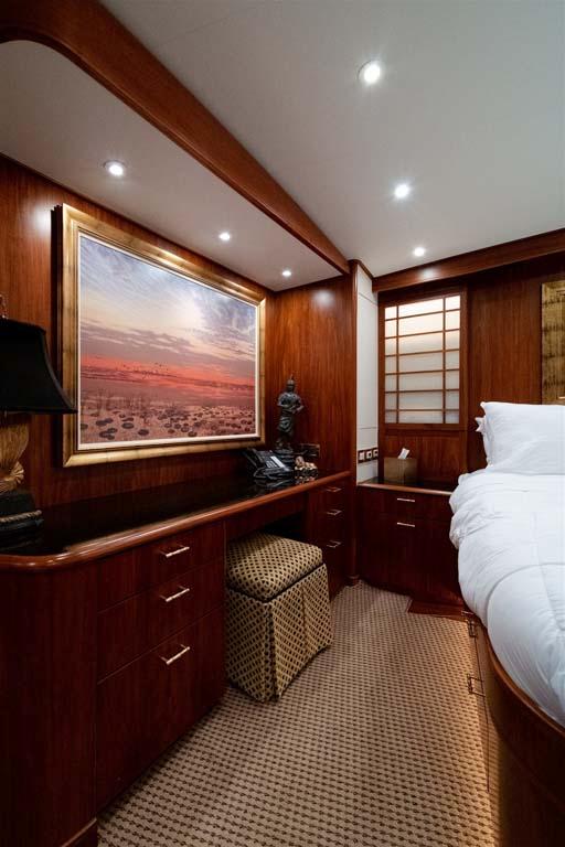 Master Stateroom Vanity Area with Stool