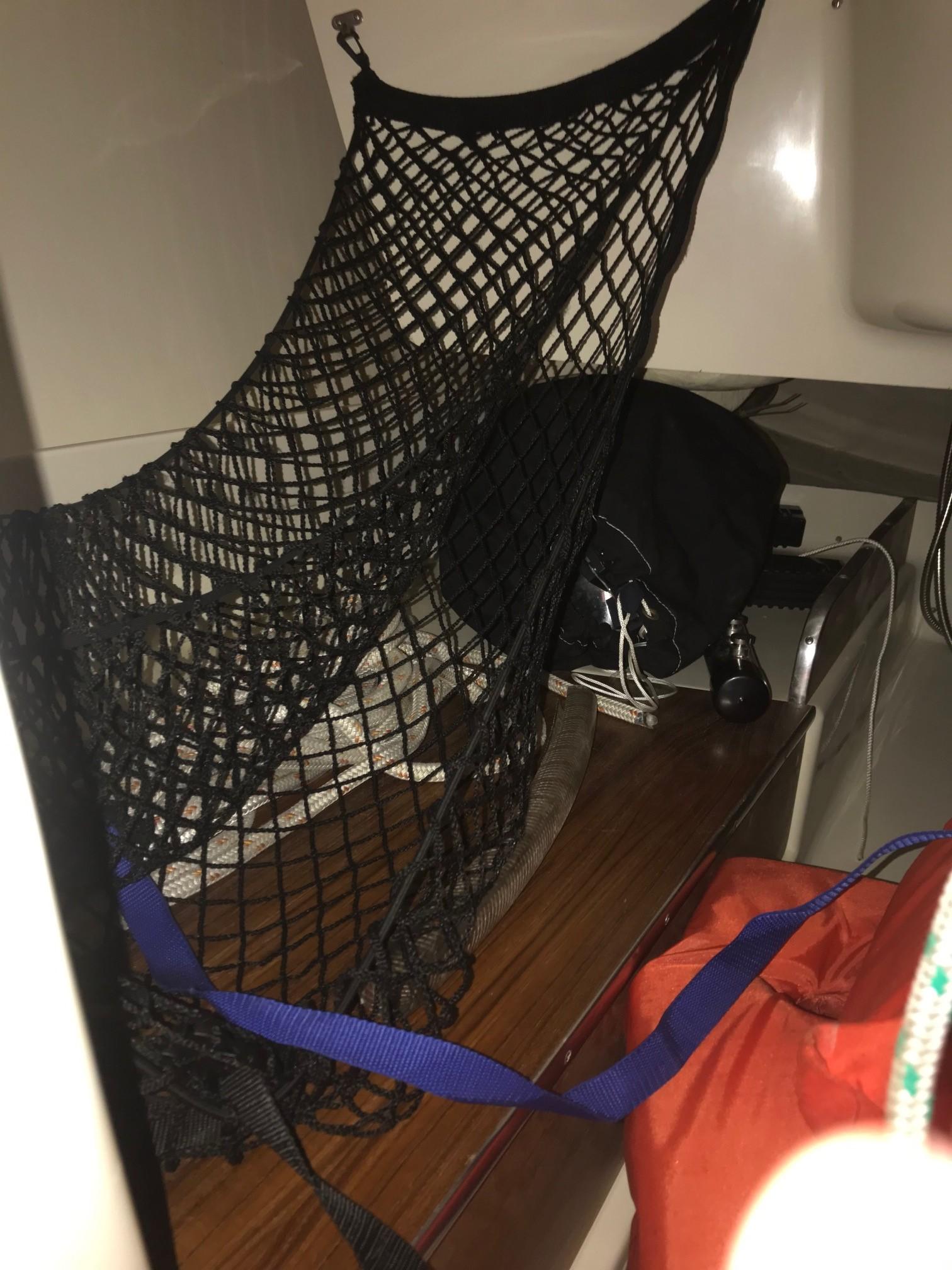 Stbd side stowage aft of galley