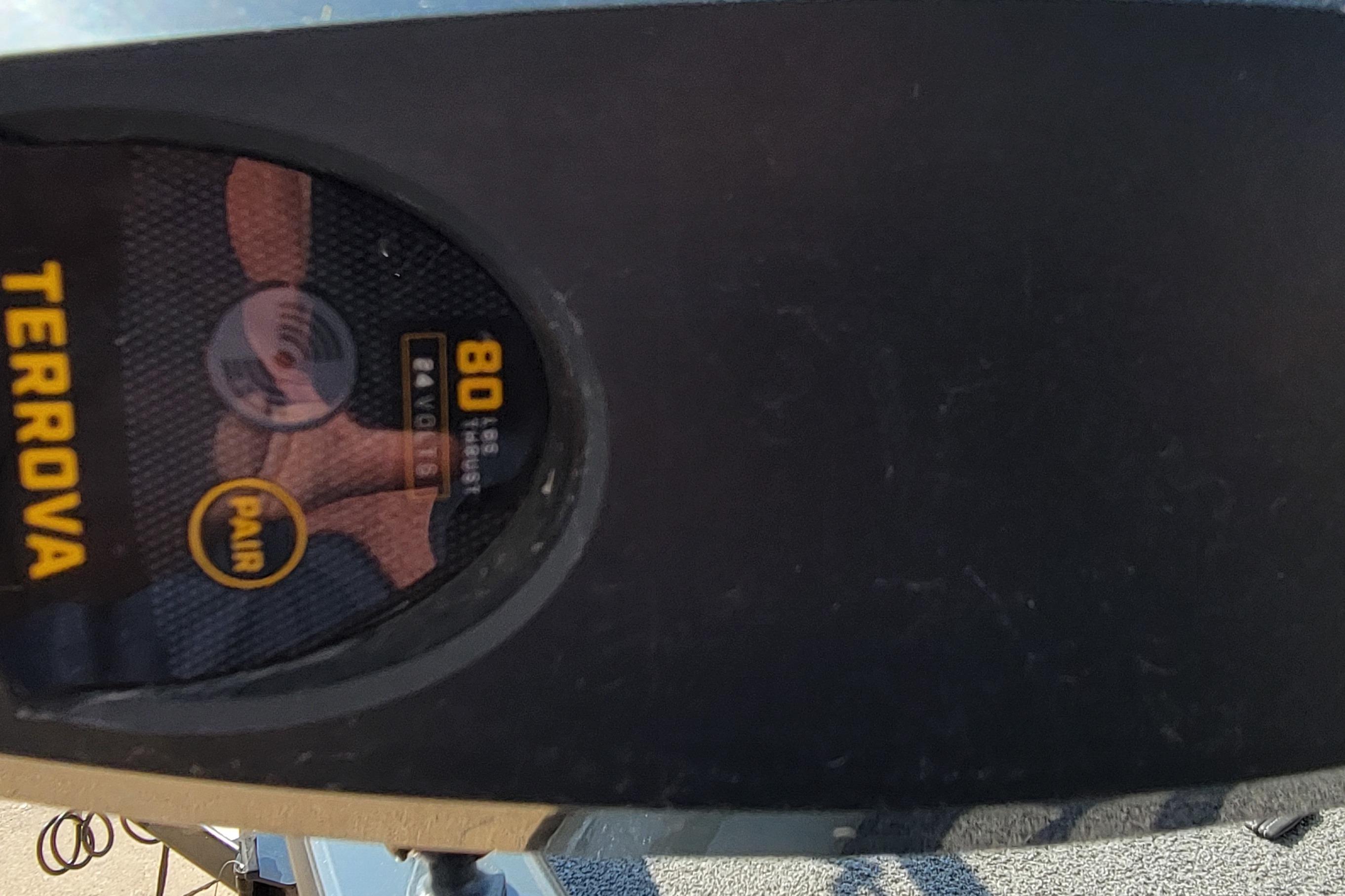Close-up of Terrova trolling motor on 2016 Tracker Marine Pro Guide V-16 SC.
