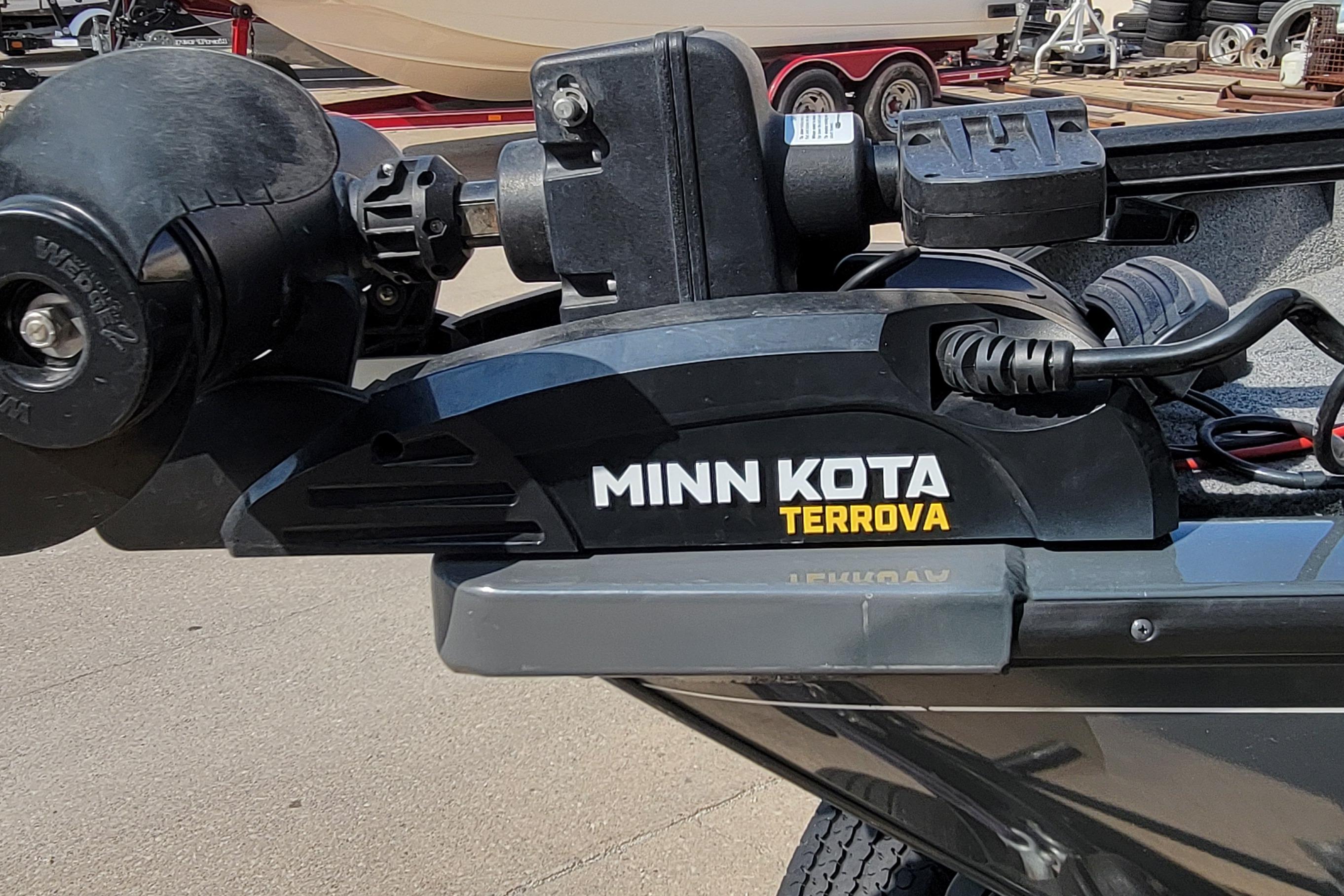 Minn Kota Terrova motor on 2016 Tracker Marine Pro Guide V-16 SC boat.
