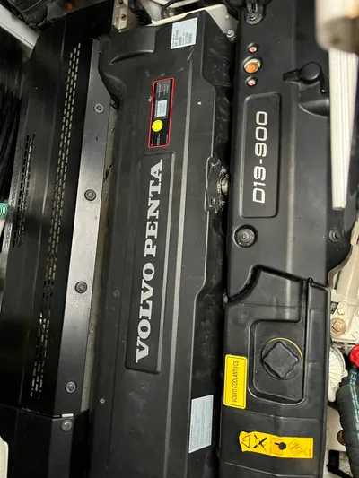 Seven Yacht Photos Pics Volvo Penta D13-900 engine in a 2018 Princess V58 yacht.