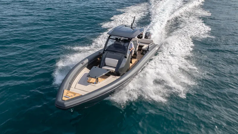 New 2025 Skipper 38 Twin 500 Yacht Photos Pics 2025 Skipper 38 boat cruising on open water, showcasing sleek design and performance.