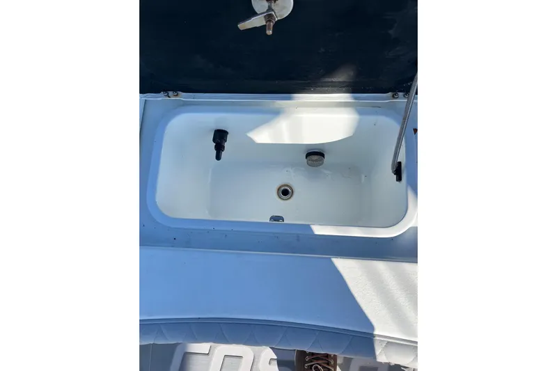  Yacht Photos Pics Livewell on 2022 Costa Custom Boats 264, featuring a clean, white interior.