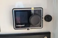 Webasto control panel on 2024 Saxdor 320 GTC boat dashboard.