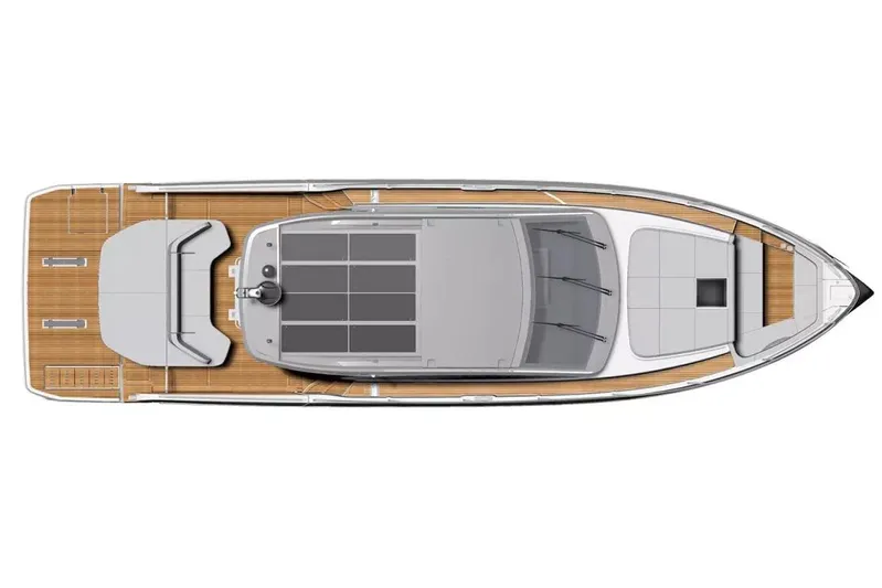  Yacht Photos Pics Manufacturer Provided Image: Top view of 2025 Beneteau Gran Turismo 50 yacht layout.