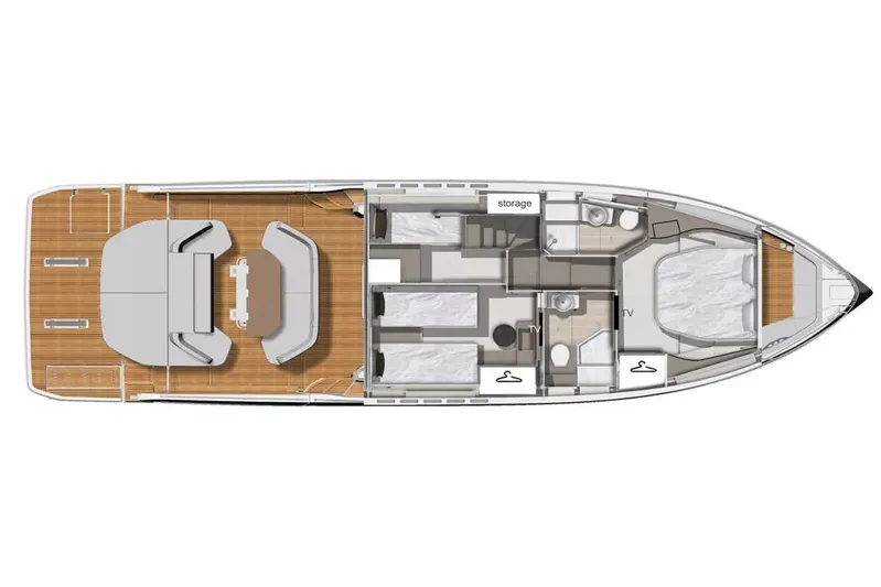 Yacht Photos Pics Manufacturer Provided Image: 2025 Beneteau Gran Turismo 50 yacht floor plan with spacious interior layout.