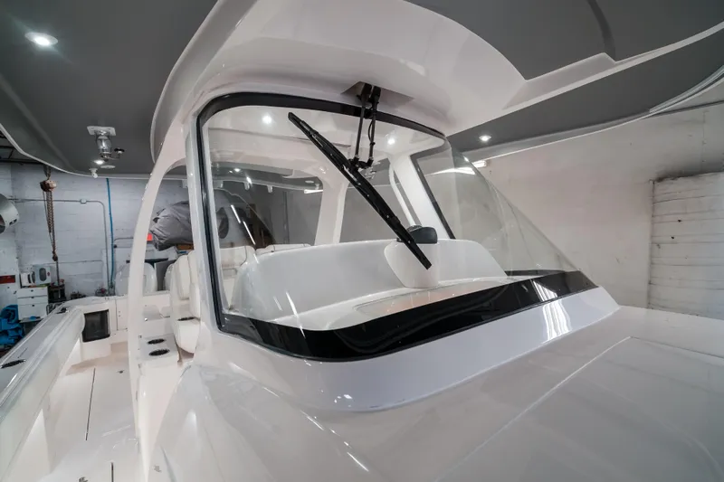 Tighten Up Yacht Photos Pics 2020 Intrepid 407 Panacea boat interior with sleek design and modern features.