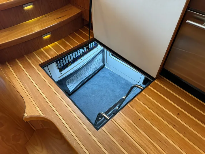 Island Girl Yacht Photos Pics Galley storage Locker