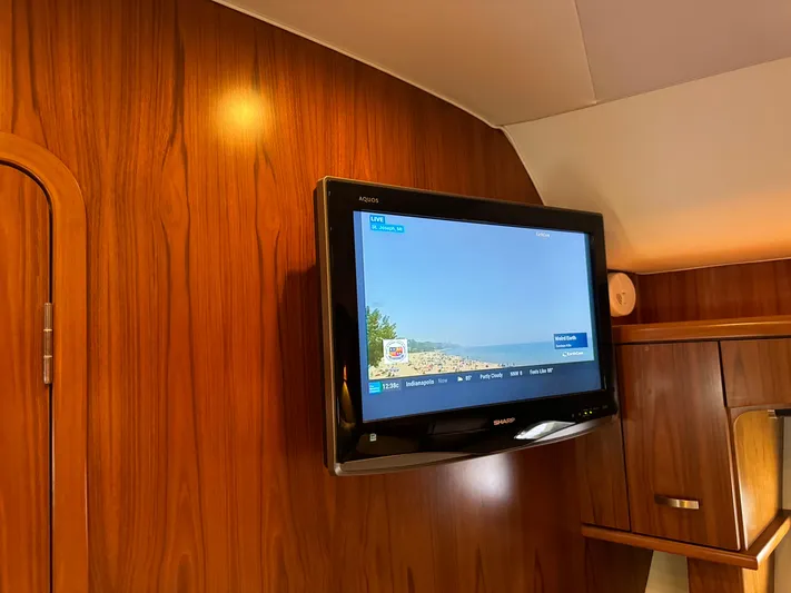 Island Girl Yacht Photos Pics Forward Stateroom TV