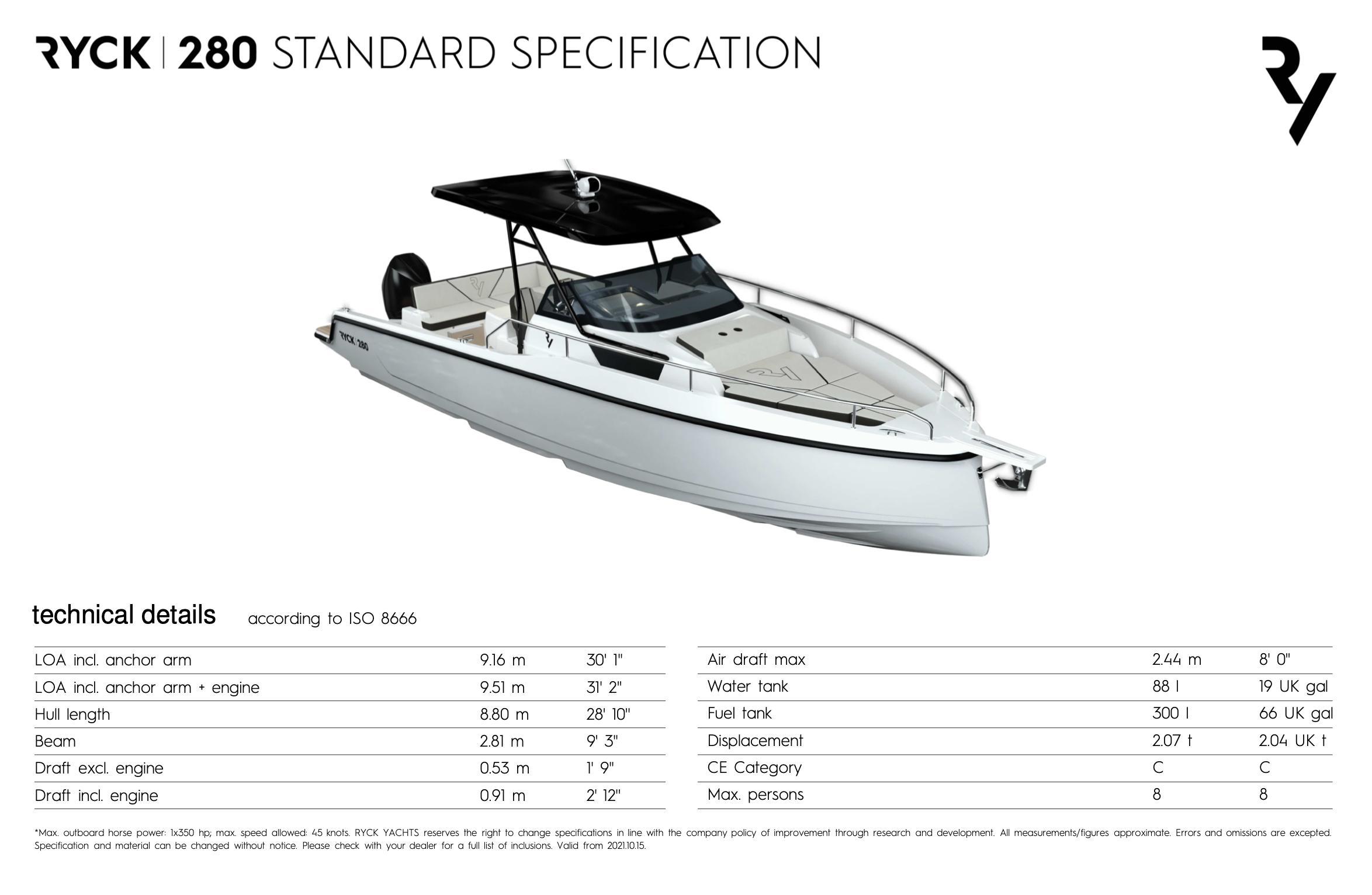 2023 RYCK Ryck 280 / Mercury 350 Unspecified for sale