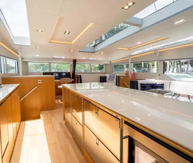  Yacht Photos Pics Luxurious interior of 2026 McConaghy MC63P Tourer yacht with modern design and spacious layout.