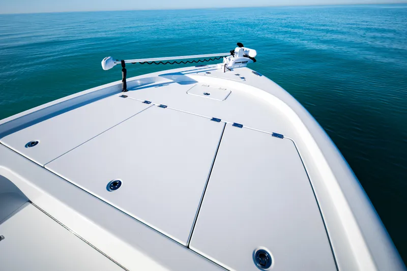  Yacht Photos Pics 2016 Barker Boatworks 26 Calibogue Bay on calm ocean waters.