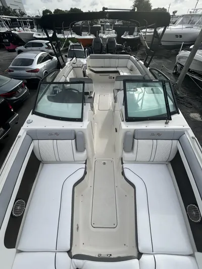  Yacht Photos Pics 2017 Sea Ray SDX 290 Outboard boat with spacious seating and sleek design.