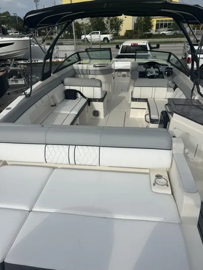  Yacht Photos Pics 2017 Sea Ray SDX 290 Outboard boat with spacious white seating and sleek design.