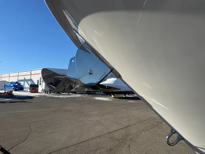  Yacht Photos Pics Close-up of anchor on a 2022 Boston Whaler 320 Vantage.
