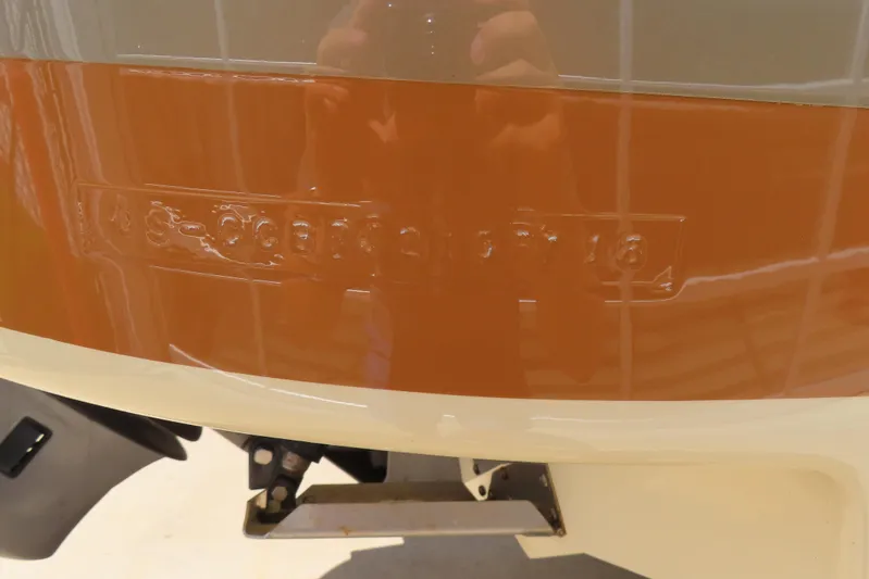  Yacht Photos Pics 2018 Chris Craft Launch 34 boat hull with embossed identification number.