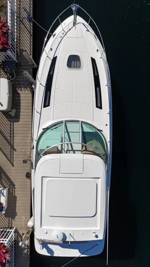  Yacht Photos Pics 2016 Sea Ray 350 Sundancer yacht docked aerial view.