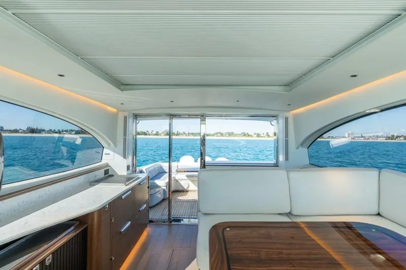 Eclipse 505 Shadow 003 Yacht Photos Pics Luxurious interior of 2026 ECLIPSE 505 Shadow yacht with ocean view.