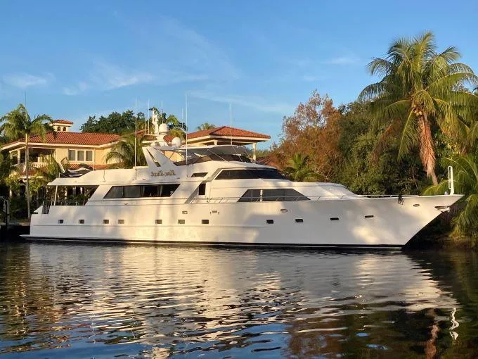 Mon Sheri Yacht Photos Pics MON SHERI 108' Broward 1990 Profile