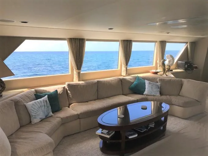 Mon Sheri Yacht Photos Pics Salon Couch to Port