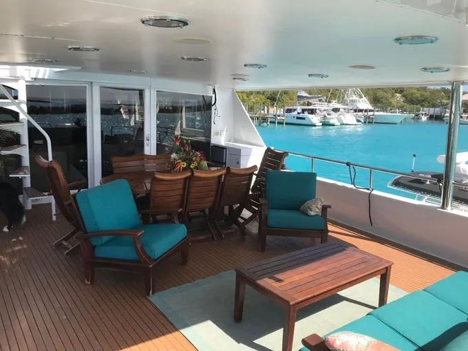 Mon Sheri Yacht Photos Pics Aft Deck Seating